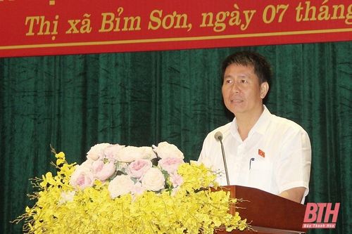Tổ đại biểu HĐND tỉnh tiếp xúc cử tri tại thị xã Bỉm Sơn