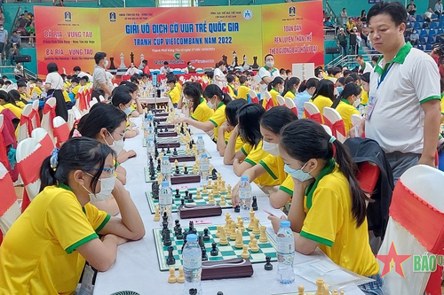 Gần 1.100 kỳ thủ tranh tài Giải vô địch Cờ vua trẻ quốc gia 2022