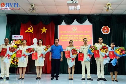 VKSND tỉnh Bà Rịa – Vũng Tàu công bố và trao quyết định bổ nhiệm Kiểm sát viên