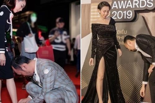 Tiến Luật ân cần buộc dây giày cho bà xã, Công Vinh có hành động tinh tế
