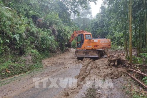 Lào Cai: Khắc phục sự cố sụt lún trên tuyến đường mới được đầu tư trên 800 tỷ đồng