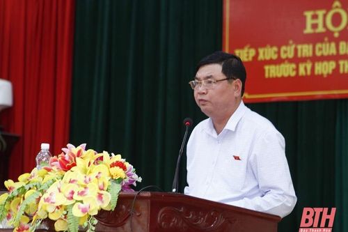 Đại biểu HĐND tỉnh tiếp xúc cử tri huyện Nga Sơn