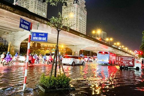 Hà Nội: Các tuyến phố nguy cơ ngập sâu nếu mưa lớn