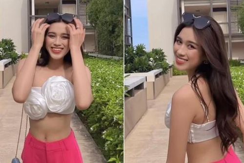 Hoa hậu Đỗ Thị Hà mặc crop top lạ mắt khoe nhan sắc ngày càng xinh đẹp