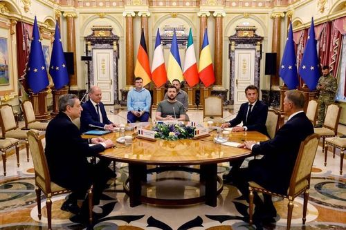 Được lãnh đạo 4 nước EU 'gieo' hy vọng, Ukraine ca ngợi sự đoàn kết từ Đức-Pháp-Italy-Romania