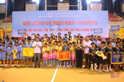 Cẩm Xuyên, Thạch Hà vô địch Giải Bóng đá thiếu niên - nhi đồng tỉnh Hà Tĩnh