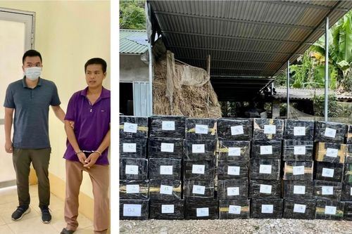Bắt vụ vận chuyển số lượng lớn thuốc lá, rượu ngoại qua biên giới