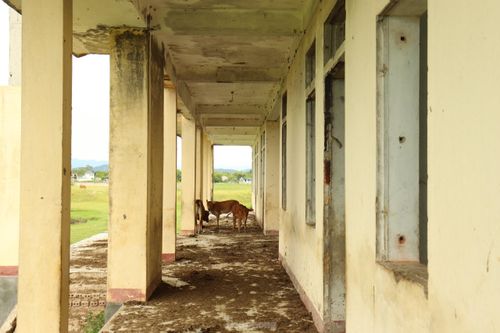 Trường tiền tỷ ở Hà Tĩnh chưa xây xong đã 'đắp chiếu'
