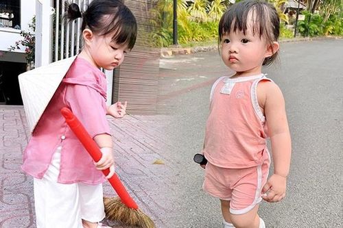 Con gái Đông Nhi đi tập thể dục cũng ăn mặc ra dáng 'bé khỏe bé ngoan'