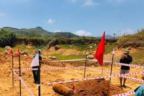 Phát hiện quả bom nặng 200kg khi nạo vét lòng đập ở Hà Tĩnh