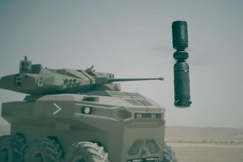 Xem xe tăng robot tự hành 'thả' drone và khai hỏa