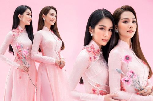 Á hậu Phương Anh đọ sắc cùng đương kim Hoa hậu Quốc tế: Trông như chị em, có phải tín hiệu giật crown?