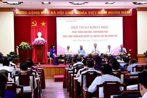 Phát triển văn hóa, con người Huế theo tinh thần Nghị quyết 54-NQ/TW của Bộ Chính trị