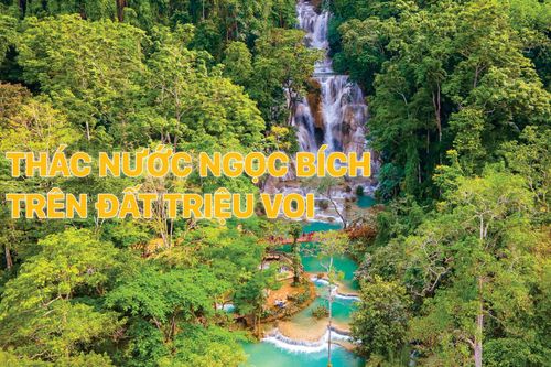 Thác nước ngọc bích trên đất Triệu Voi