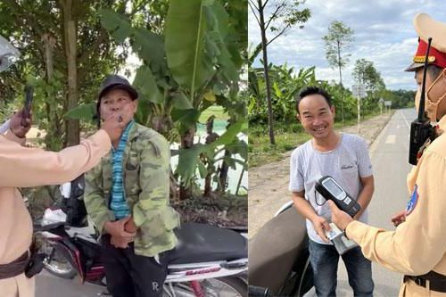 Cười ra nước mắt cảnh uống rượu bị Cảnh sát giao thông 'thổi cồn', vứt xe bỏ chạy