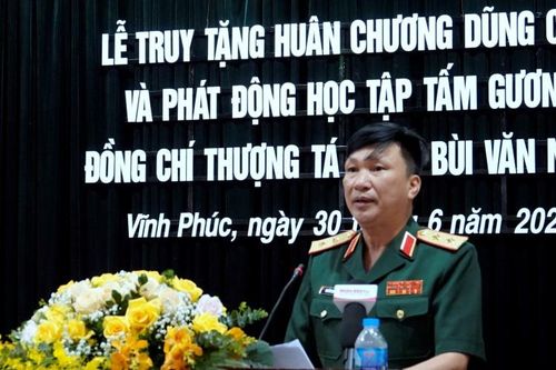 Phát động học tập tấm gương Thượng tá Bùi Văn Nhiên
