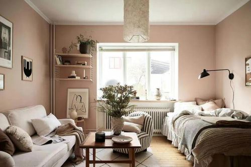 Căn hộ chỉ 30m² với gam màu hồng dịu dàng khiến bạn càng ngắm càng mê