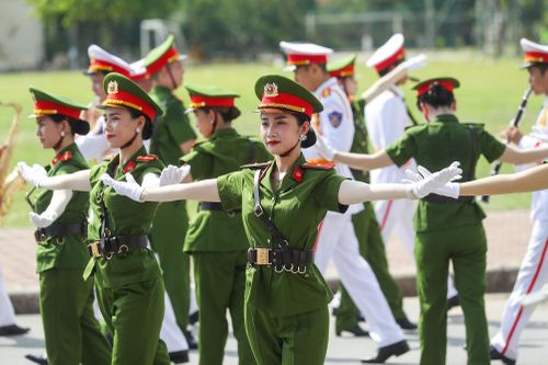 Cảnh sát Việt Nam tổng duyệt trước Nhạc hội Cảnh sát các nước ASEAN+