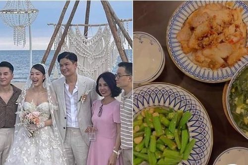 Minh Hằng trổ tài vào bếp sau đám cưới đình đám