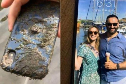 Điện thoại iPhone vẫn hoạt động sau 10 tháng nằm dưới đáy sông