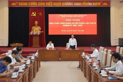 Đảng ủy Bộ GD&ĐT sơ kết 6 tháng đầu năm 2022