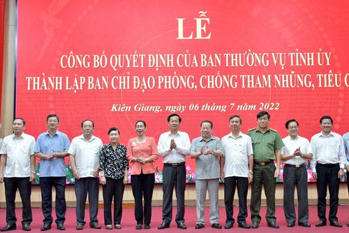 Ông Đỗ Thanh Bình làm Trưởng ban Chỉ đạo phòng chống tham nhũng tỉnh Kiên Giang