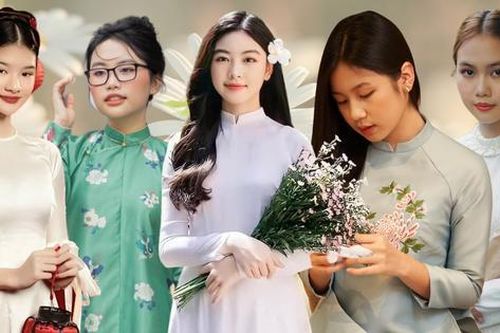Con gái Quyền Linh chuẩn Hoa hậu tương lai, Bảo An được khen hết lời khi diện áo dài