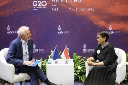 Trước thềm Hội nghị Ngoại trưởng G20, Indonesia-EU bàn vấn đề Ukraine
