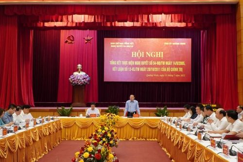 Quảng Ninh: Tổng kết thực hiện nghị quyết số 54-NQ/TW