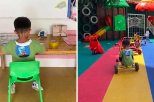 Trung Quốc: Bố bỏ rơi con ở trường mẫu giáo sau khi biết không phải con ruột