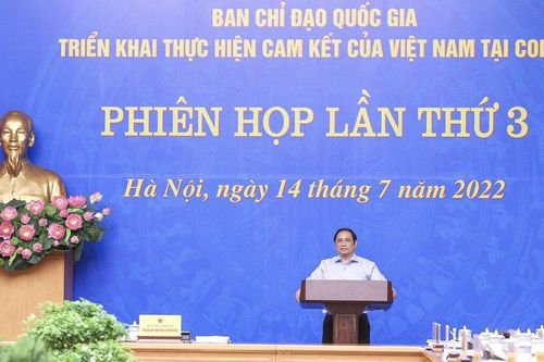 Thủ tướng chủ trì phiên họp của Ban chỉ đạo triển khai các cam kết tại COP26