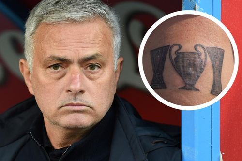 Mourinho khoe hình xăm độc nhất vô nhị, khó lòng bắt chước