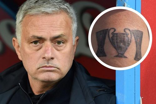 Mourinho xăm chiến tích vô địch 3 cúp châu Âu
