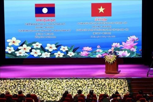 Tổng Bí thư dự lễ kỷ niệm 60 năm Ngày thiết lập quan hệ ngoại giao Việt Nam - Lào