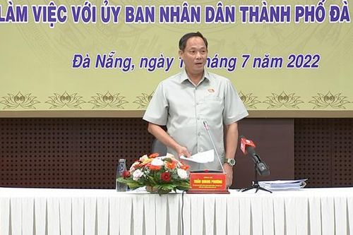 Phó Chủ tịch Quốc hội, Thượng tướng Trần Quang Phương chủ trì làm việc với TP. Đà Nẵng về giám sát thực hành tiết kiệm, chống lãng phí