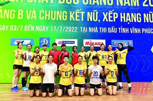 Đội bóng chuyền nữ Hà Phú Thanh Hóa trụ hạng thành công ở mùa giải 2022