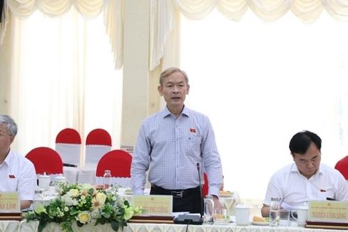 Đoàn giám sát của Quốc hội về thực hành tiết kiệm, chống lãng phí làm việc với UBND tỉnh Long An