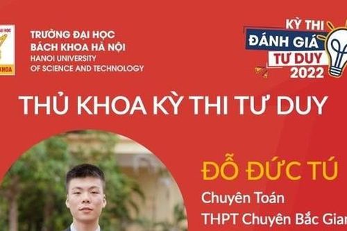 Xuất hiện Thủ khoa 3 tổ hợp xét tuyển kỳ thi đánh giá tư duy của Trường ĐH Bách khoa Hà Nội