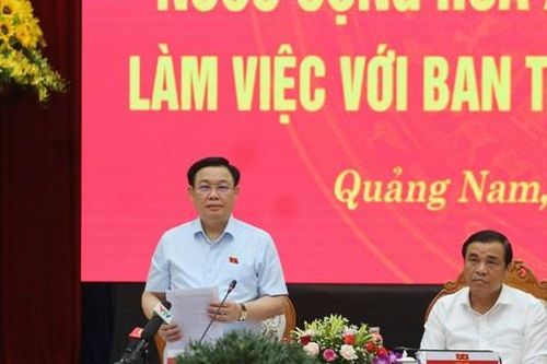 Chủ tịch Quốc hội Vương Đình Huệ: Quy mô nền kinh tế tỉnh Quảng Nam còn khiêm tốn so với tiềm năng