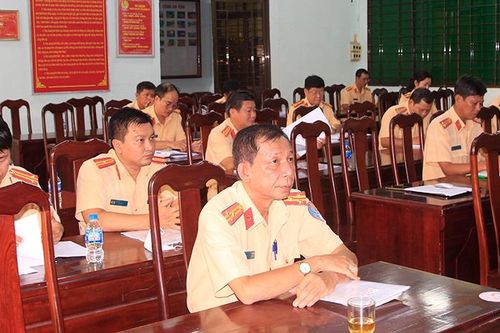 Phòng Cảnh sát giao thông đường bộ Công an An Giang sơ kết công tác đảm bảo trật tự an toàn giao thông