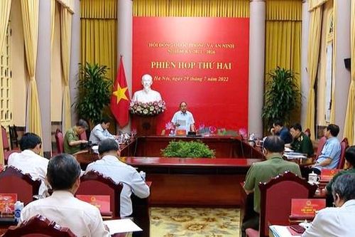 Chủ tịch nước Nguyễn Xuân Phúc chủ trì Phiên họp thứ hai Hội đồng Quốc phòng và An ninh