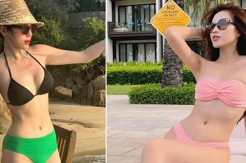 Hoa hậu Đỗ Thị Hà, Kỳ Duyên đọ đường cong nóng 'bỏng mắt' với bikini