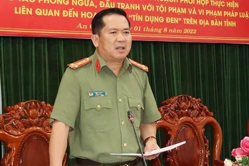 Đại tá Đinh Văn Nơi chỉ đạo ngăn chặn tín dụng đen