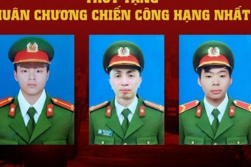 Truy tặng Huân chương chiến công Hạng Nhất cho 3 CBCS hy sinh