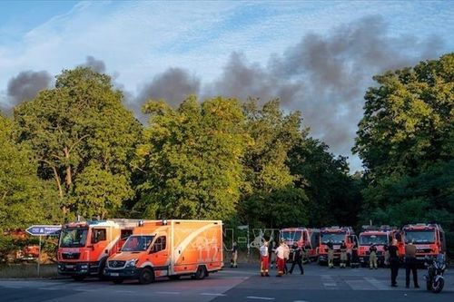 Cháy lớn trong rừng ở Berlin sau vụ nổ tại địa điểm cất giữ đạn dược
