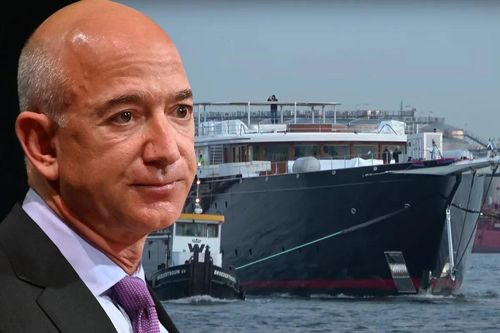 Siêu du thuyền 500 triệu USD của Jeff Bezos âm thầm hạ thủy