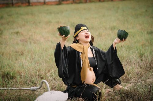 Mẹ bầu 'chơi trội' hóa thân thành Trư Bát Giới lan tỏa năng lượng tích cực tới mọi người