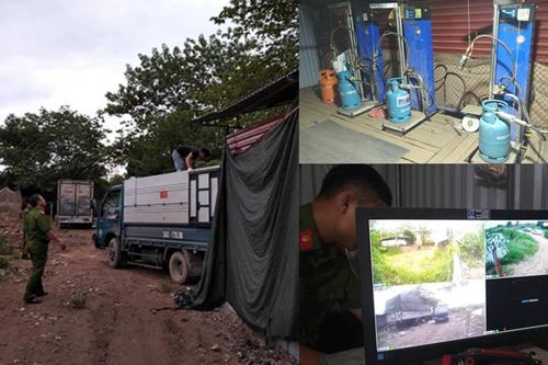 Triệt phá thành công xưởng sang chiết gas lậu 'khủng'