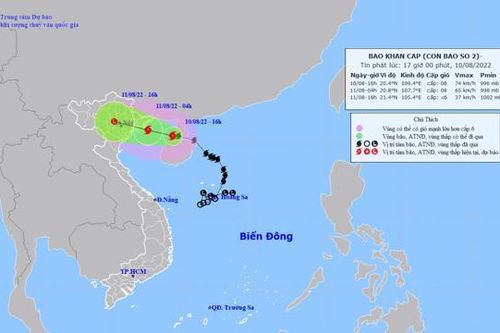 Tin khẩn cấp về bão số 2: Sóng biển cao tới 4m trên vịnh Bắc Bộ