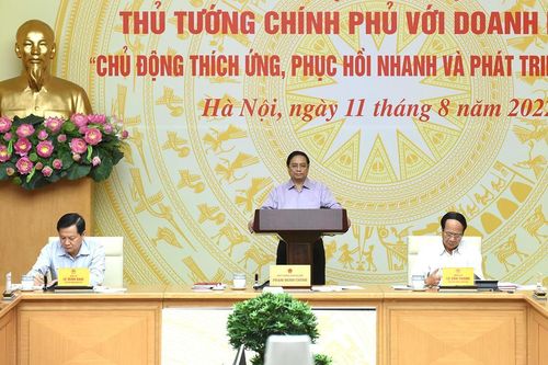 Hình ảnh Hội nghị Thủ tướng với doanh nghiệp
